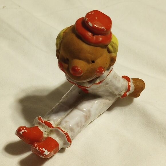 Vintage Set of Six Napcoware Clay Clown Figurines - Picture 13 of 16